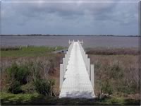 New pier construction on the bay